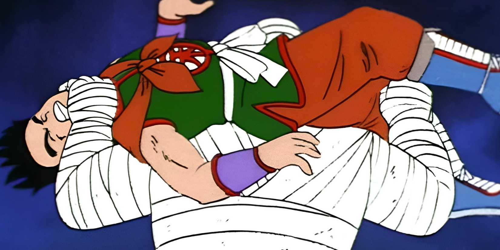 dragon ball times yamcha embarrassed opponent yamcha vs mummy bandages