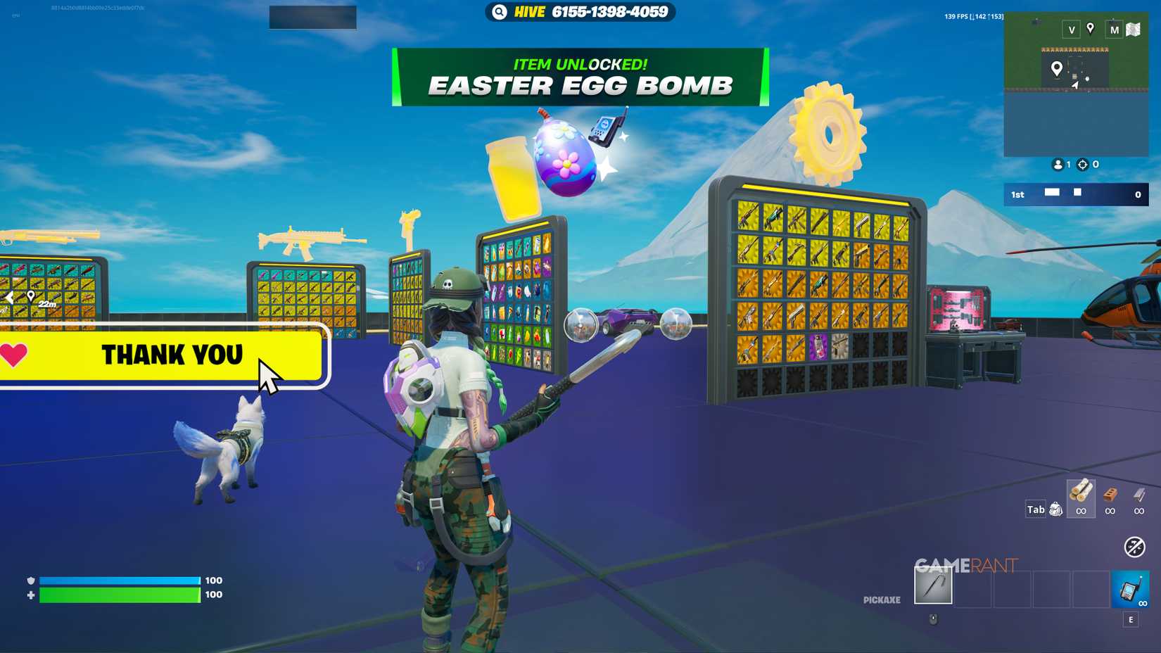 Easter Egg Bomb - 1v1 with Every Gun - Fortnite