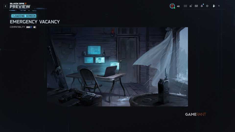Emergency Vacancy Loading Screen - Lost Outpost Incident Reward