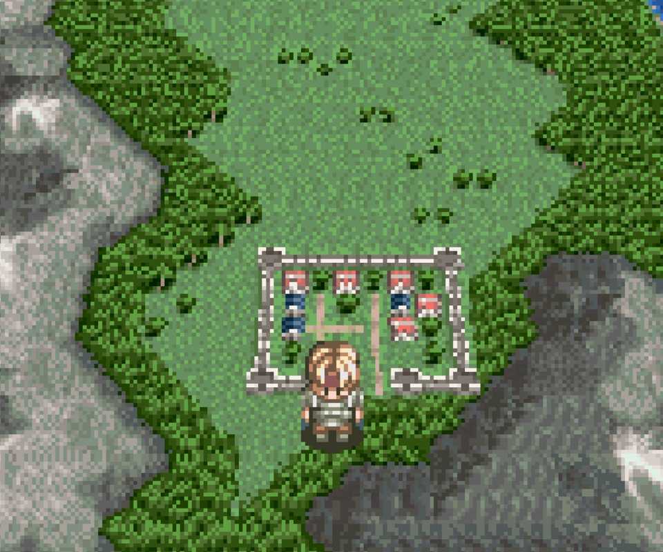Exploring the world map in Tales of Phantasia (SNES)