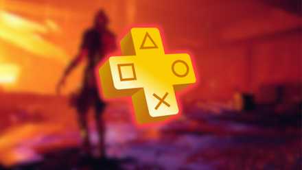 kontrollera bakgrunden suddig med ps plus logotyp