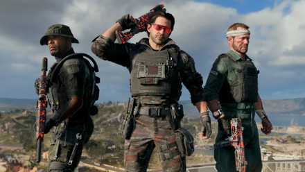The war zone operators stood shoulder to shoulder
