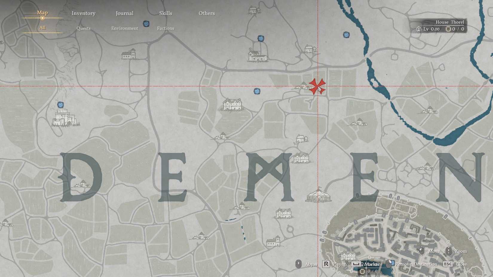 Location of a female crimson desert sheep