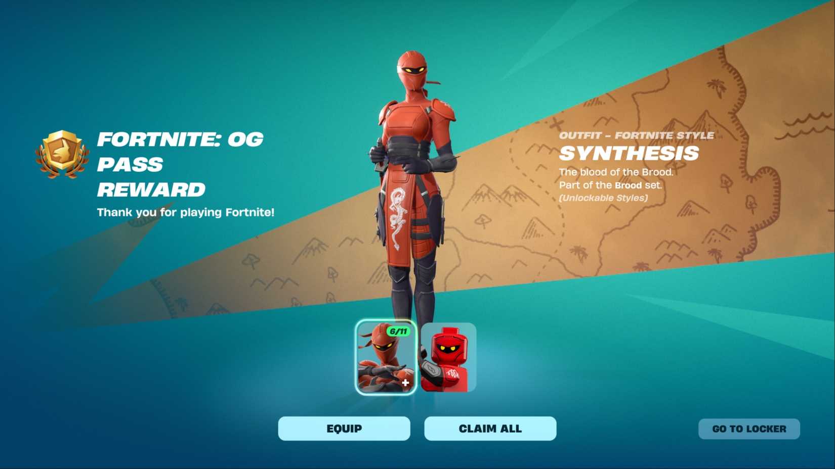 fortnite og pass reward