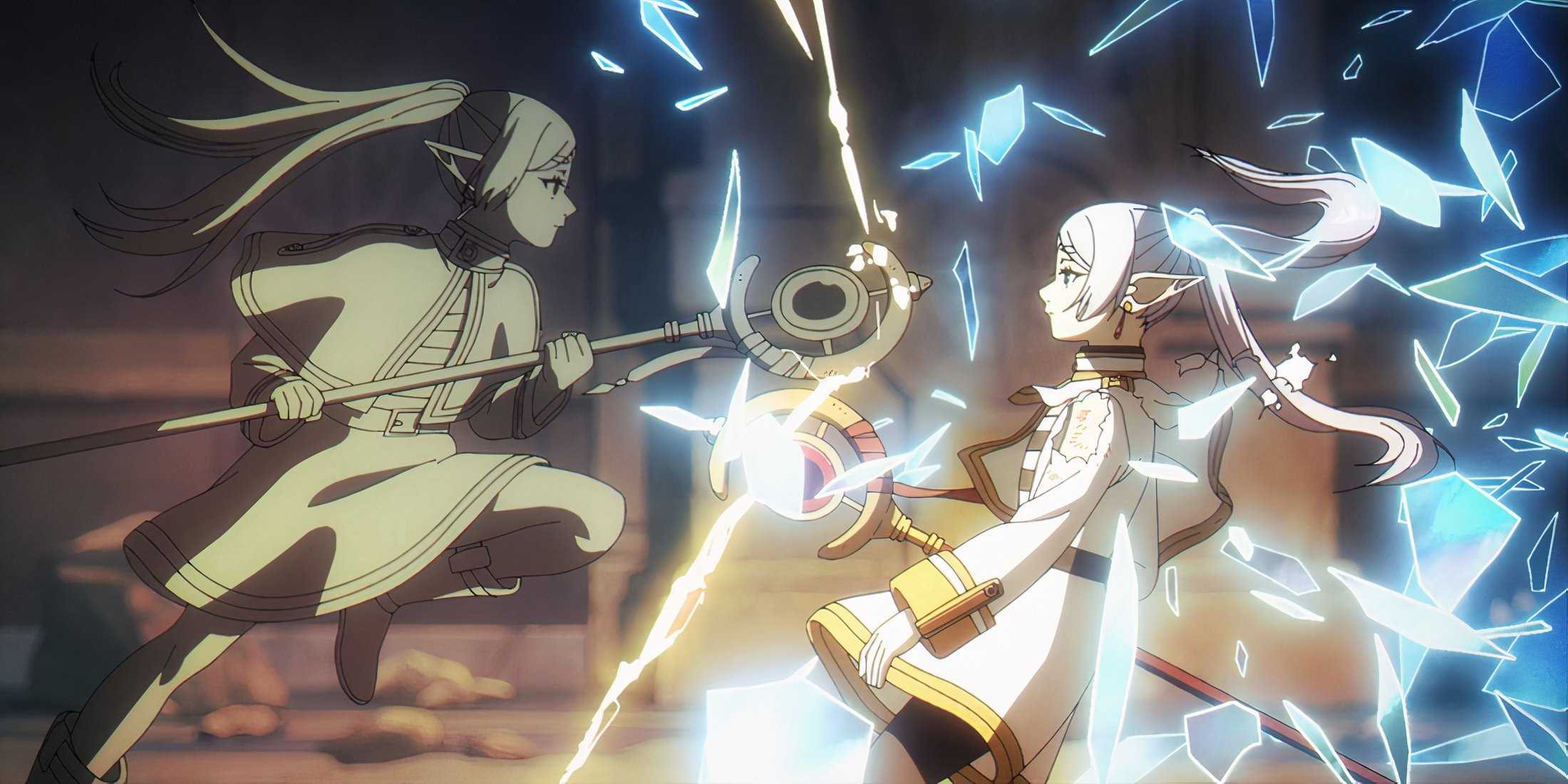 frieren fighting her clone