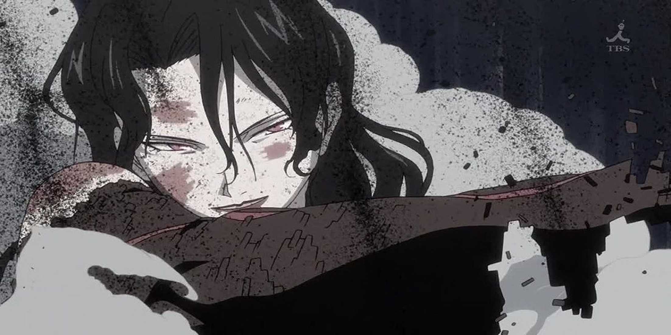 Lust taunts Roy Mustang as she regenerates in Fullmetal Alchemist: Brotherhood.
