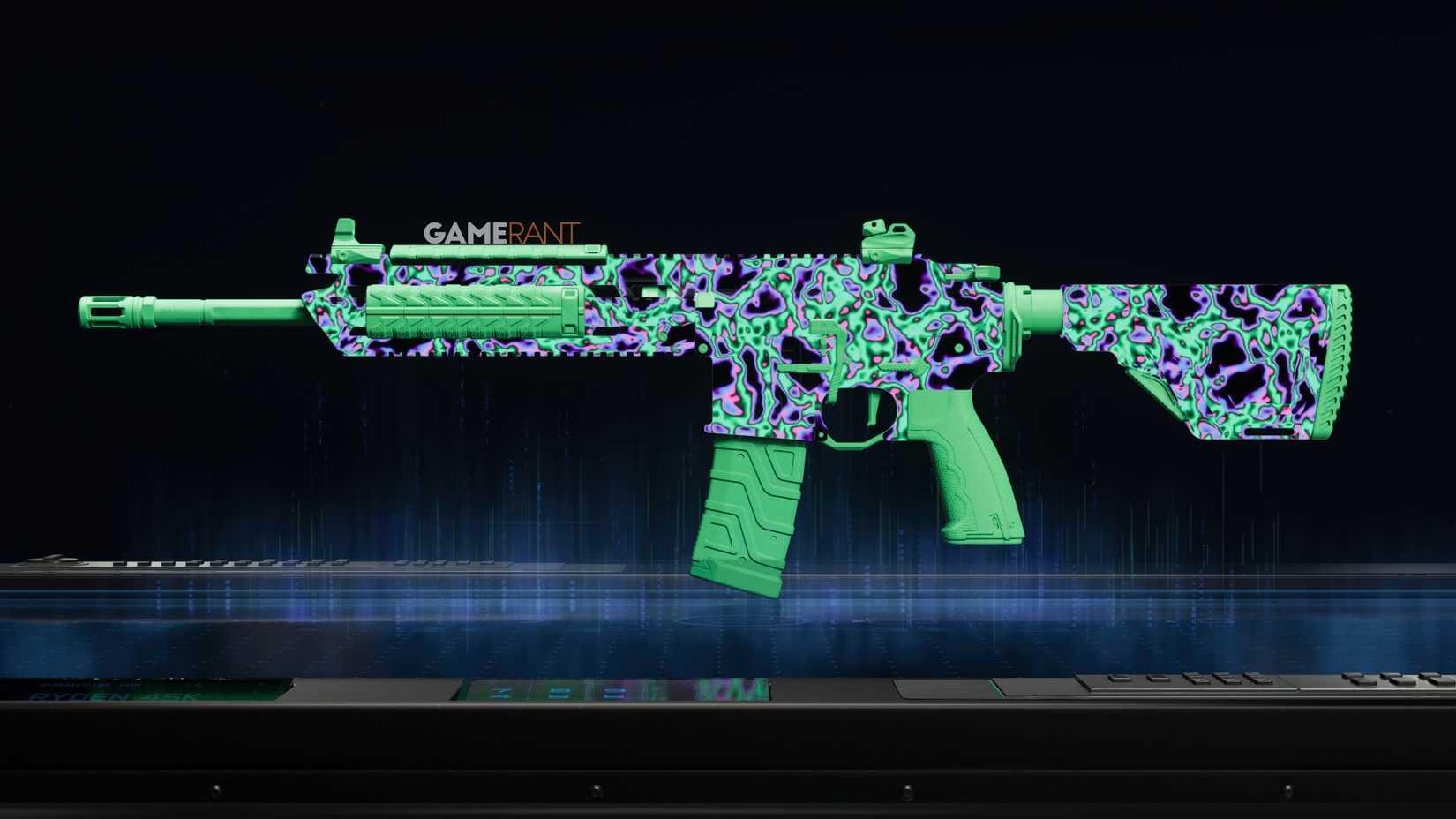 Glitch Camo Preview on the MK35 ISR - Black Ops 7