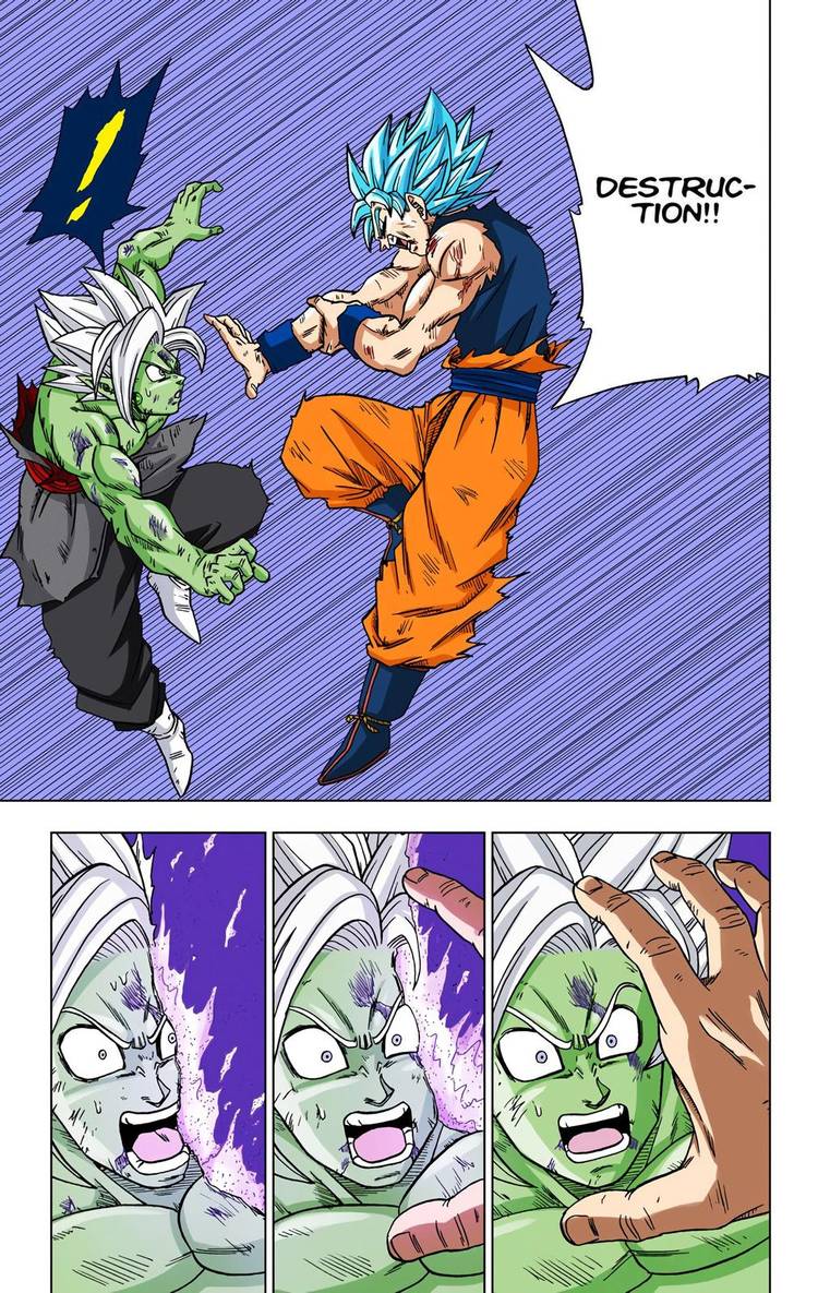Goku uses Hakai on Zamasu