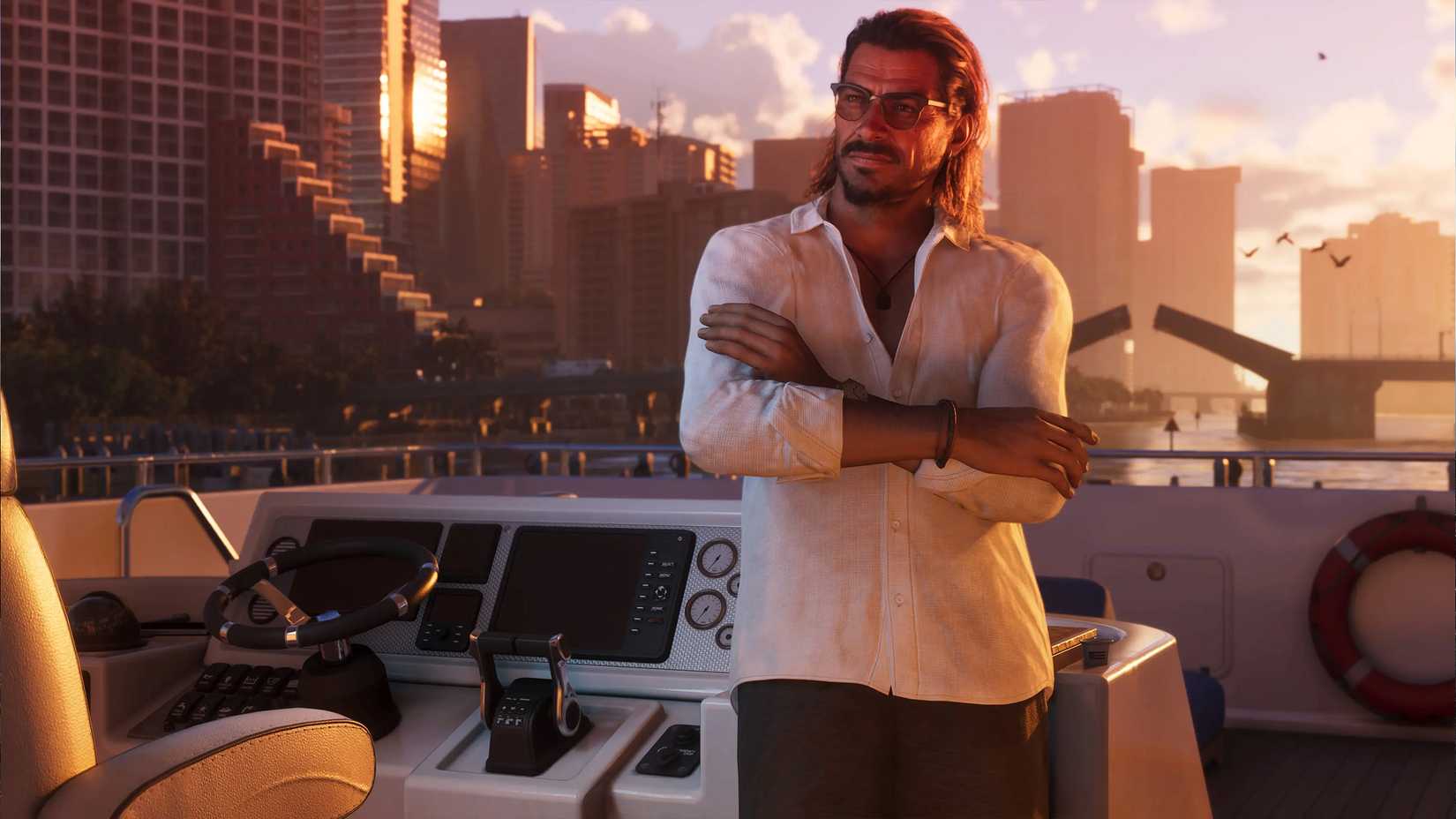 Grand Theft Auto 6 man in a boat