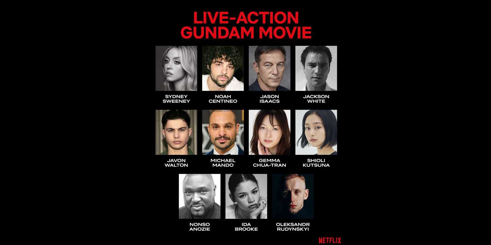 image: Netflix gundam live-action cast.