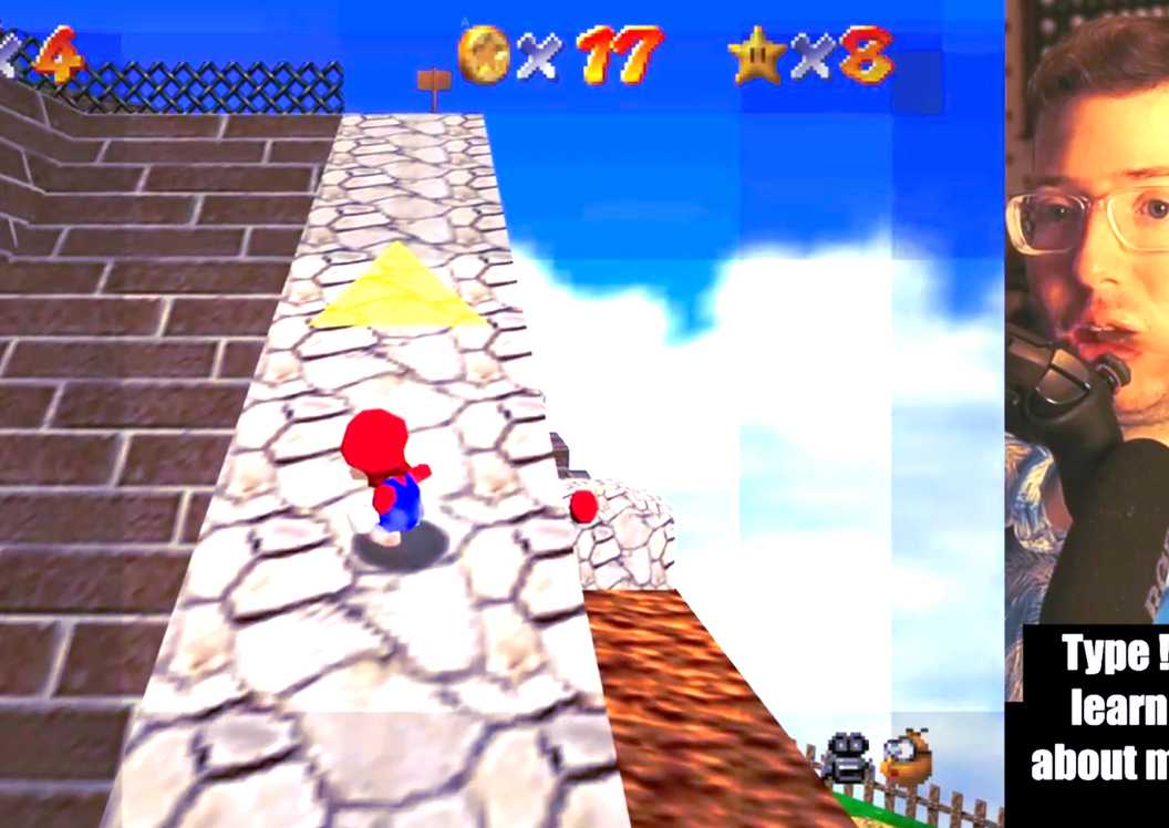 Disabled Mario A Gamer is Beating Super Mario 64 Using Nothing But Their Eyes