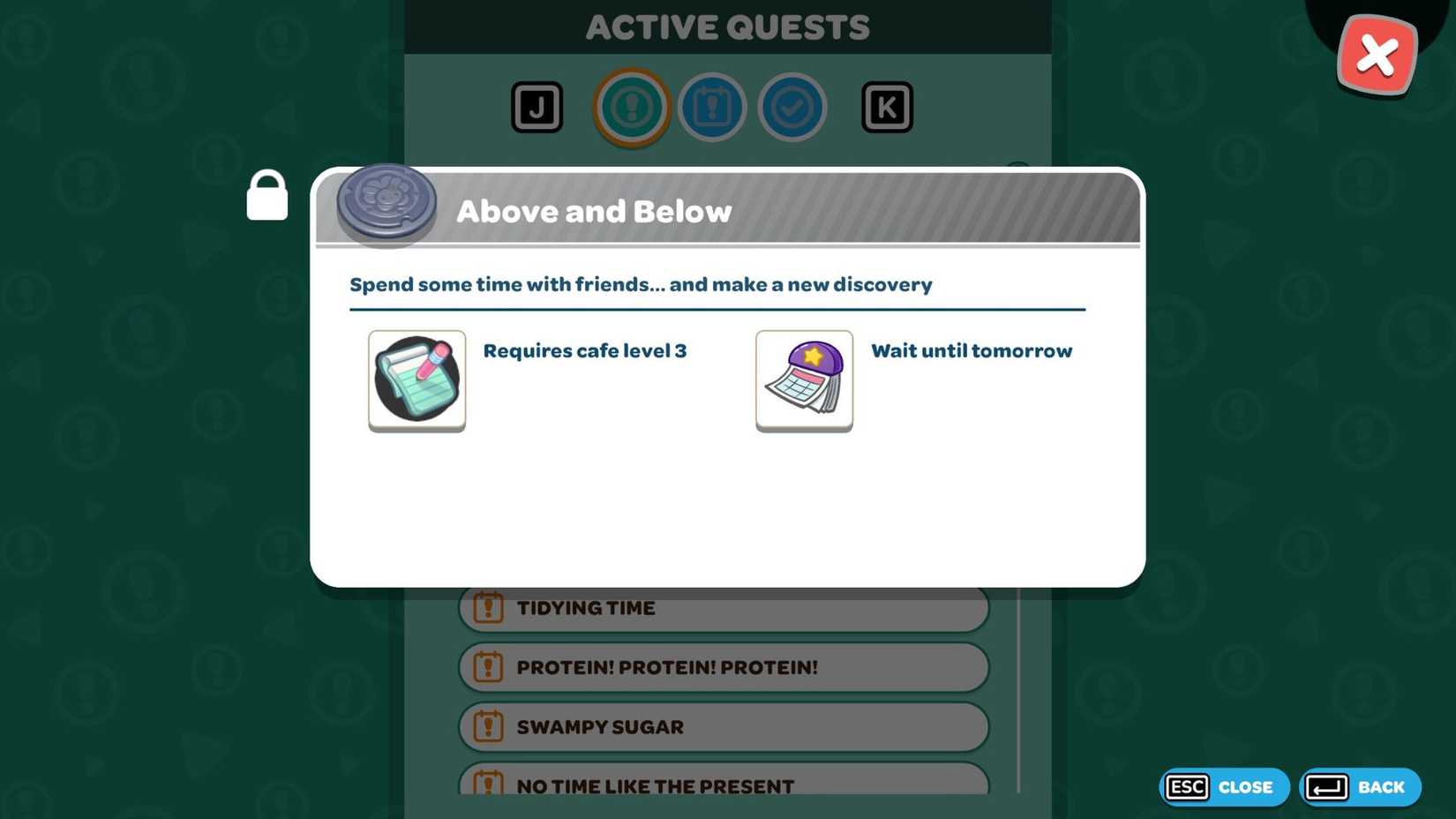 Requirements to unlock the Over and Under quest in Hello Kitty Island Adventure