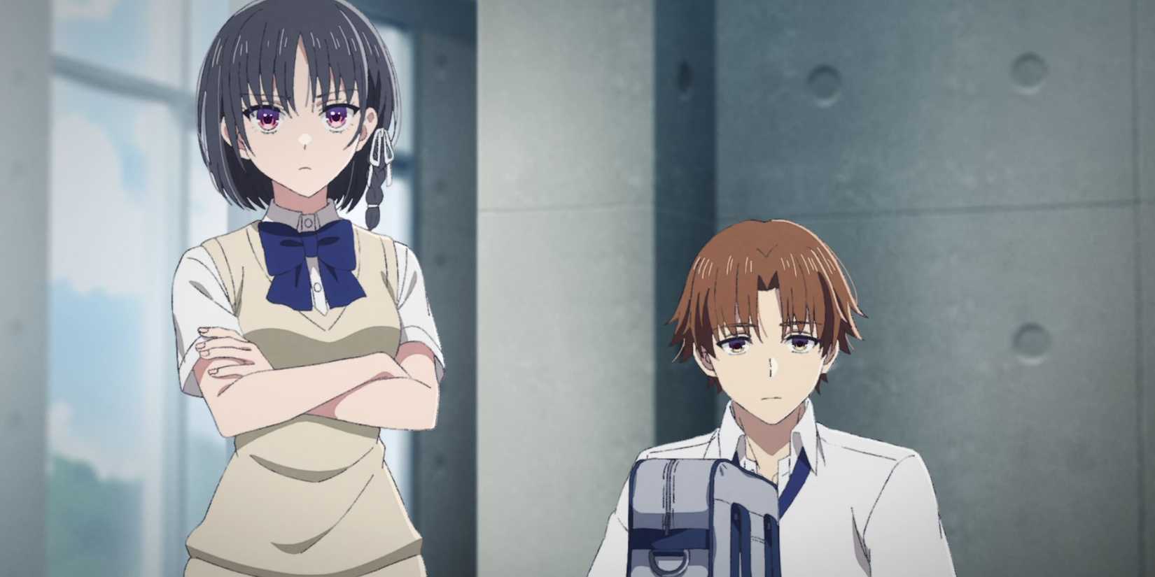 Pictured: Horikita and Ayanokoji in Elite Season 4's classroom.