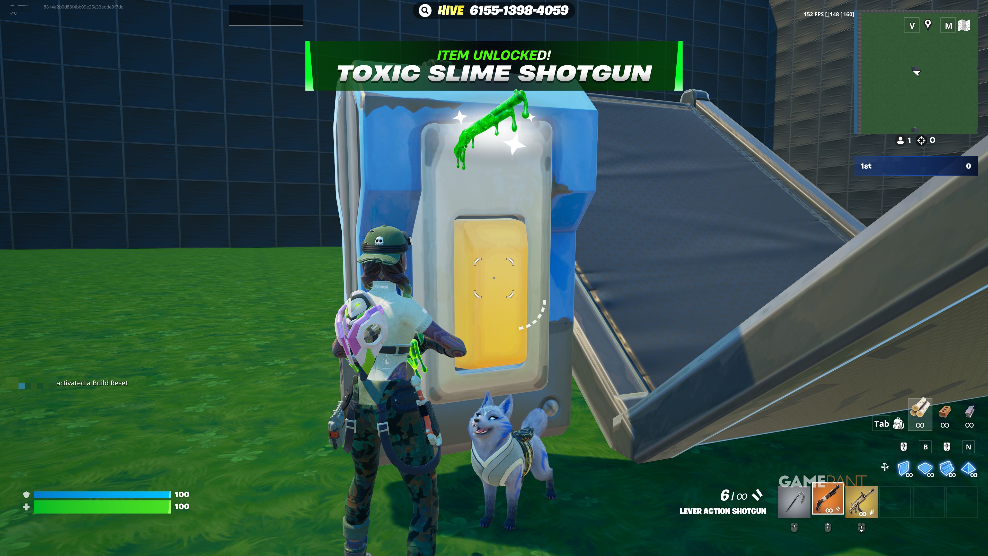 how to get the Toxic Slime Shotgun in 1v1 with every gun - fortnite - 3