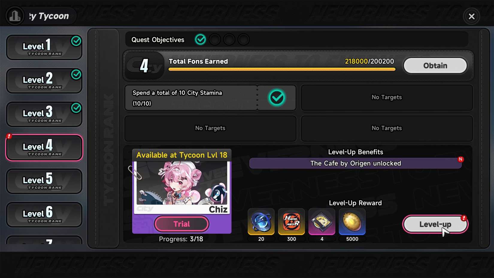 How To Level Up City Tycoon In NTE