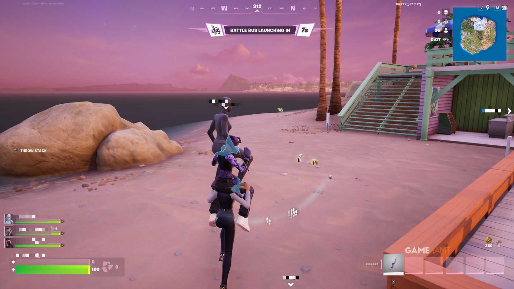 How to Ride on a Player's Shoulders in Fortnite