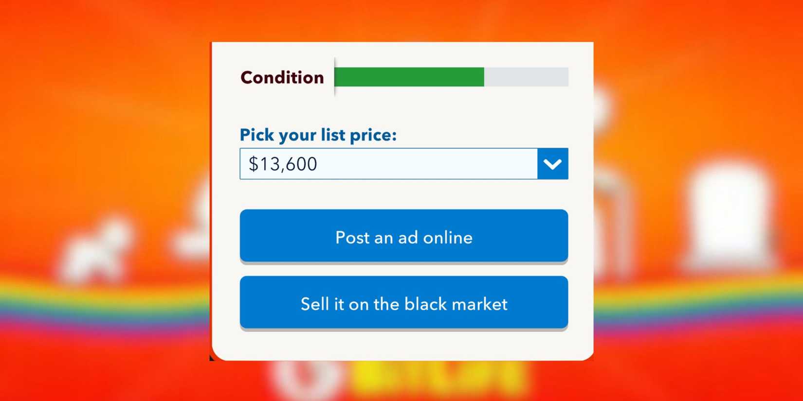 How to sell stolen cars fast and furious challenge bitlife