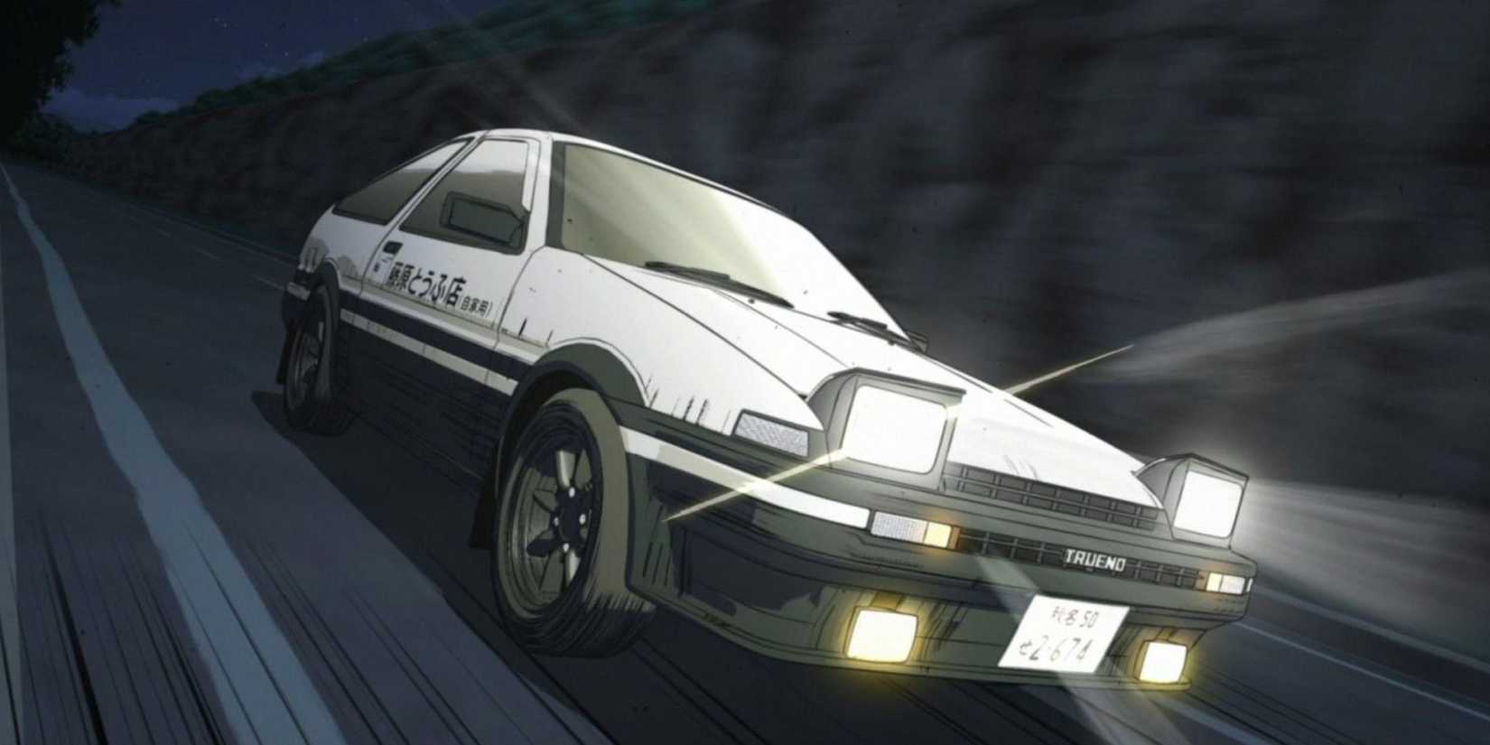 picture: takumi fujiwara's ae86 in initial d.