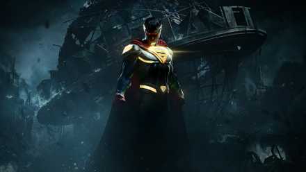 Injustice 2 Superman with the Daily Planet destroyed