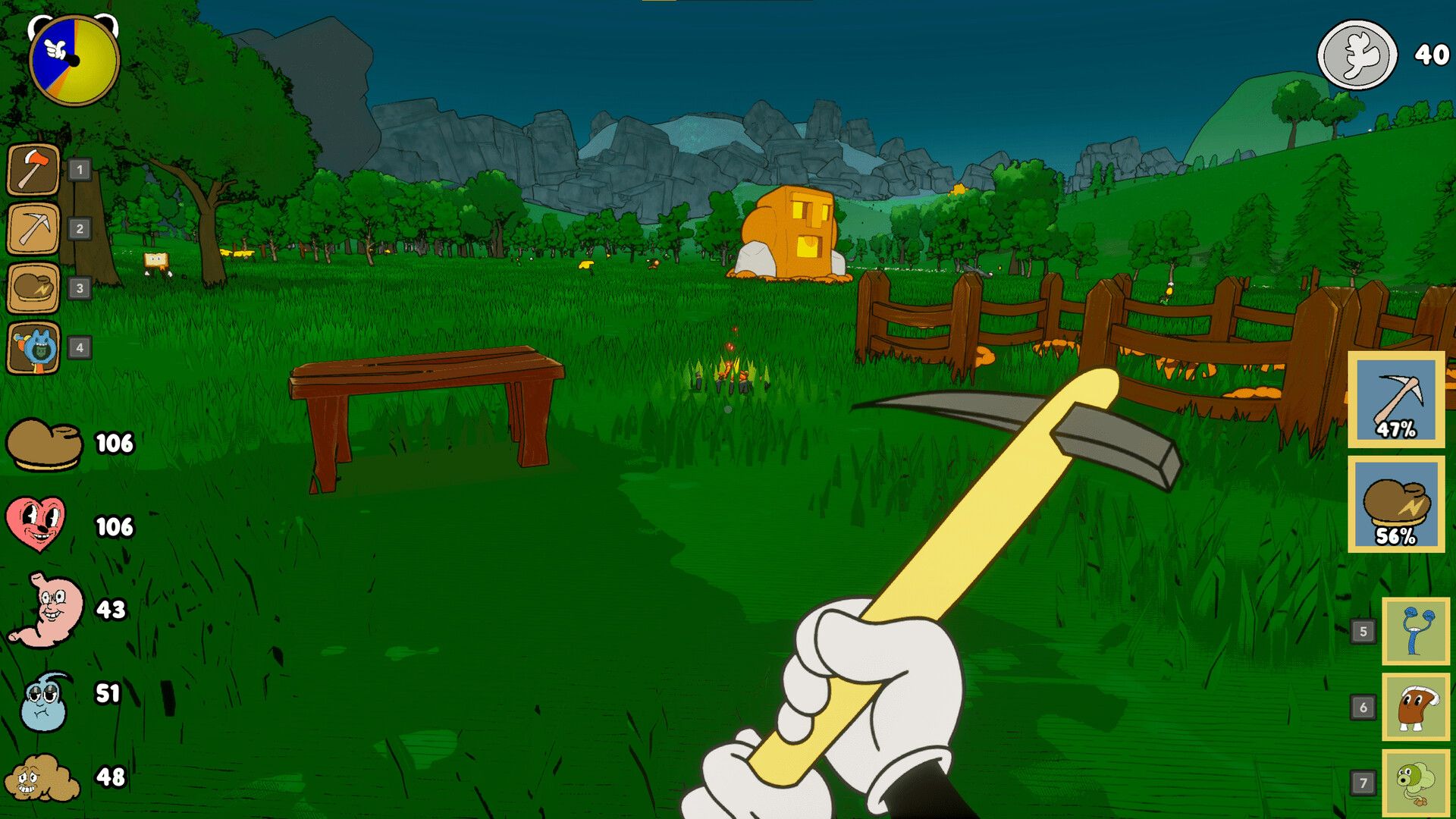 New Open-World Survival Steam Game 'Steals' Cuphead's Presentation and ...