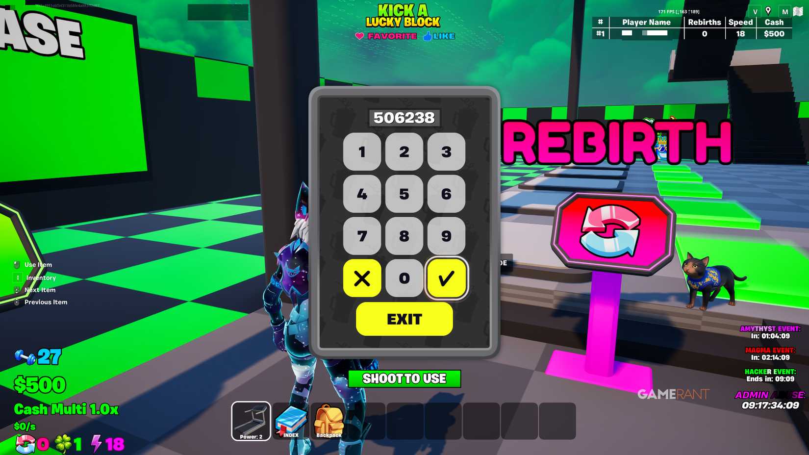 All Kick the Lucky Block Codes in Fortnite