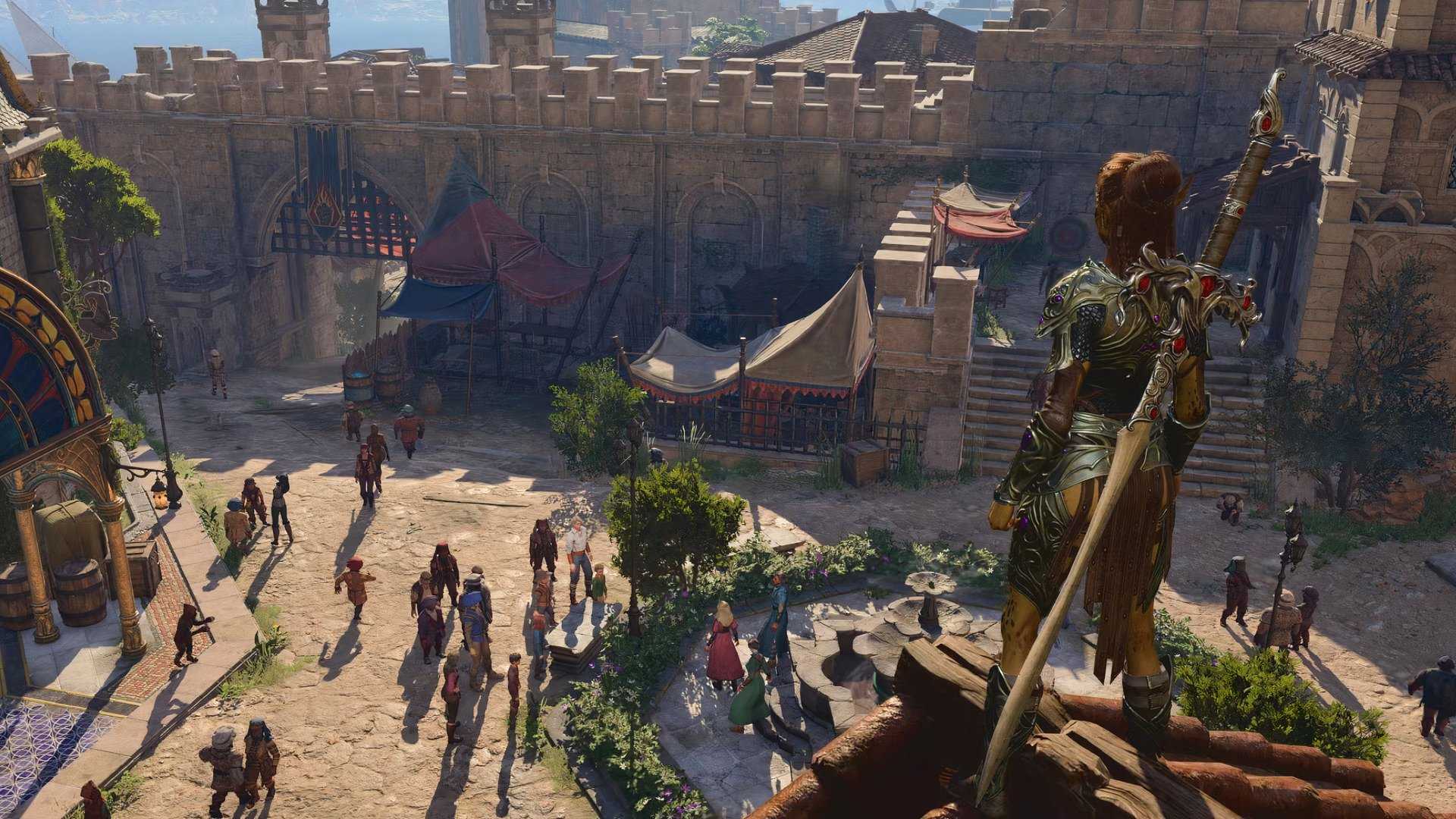 Act 3 Baldur's Gate 3 Lae'zel Looking over Sorcerous Sundries