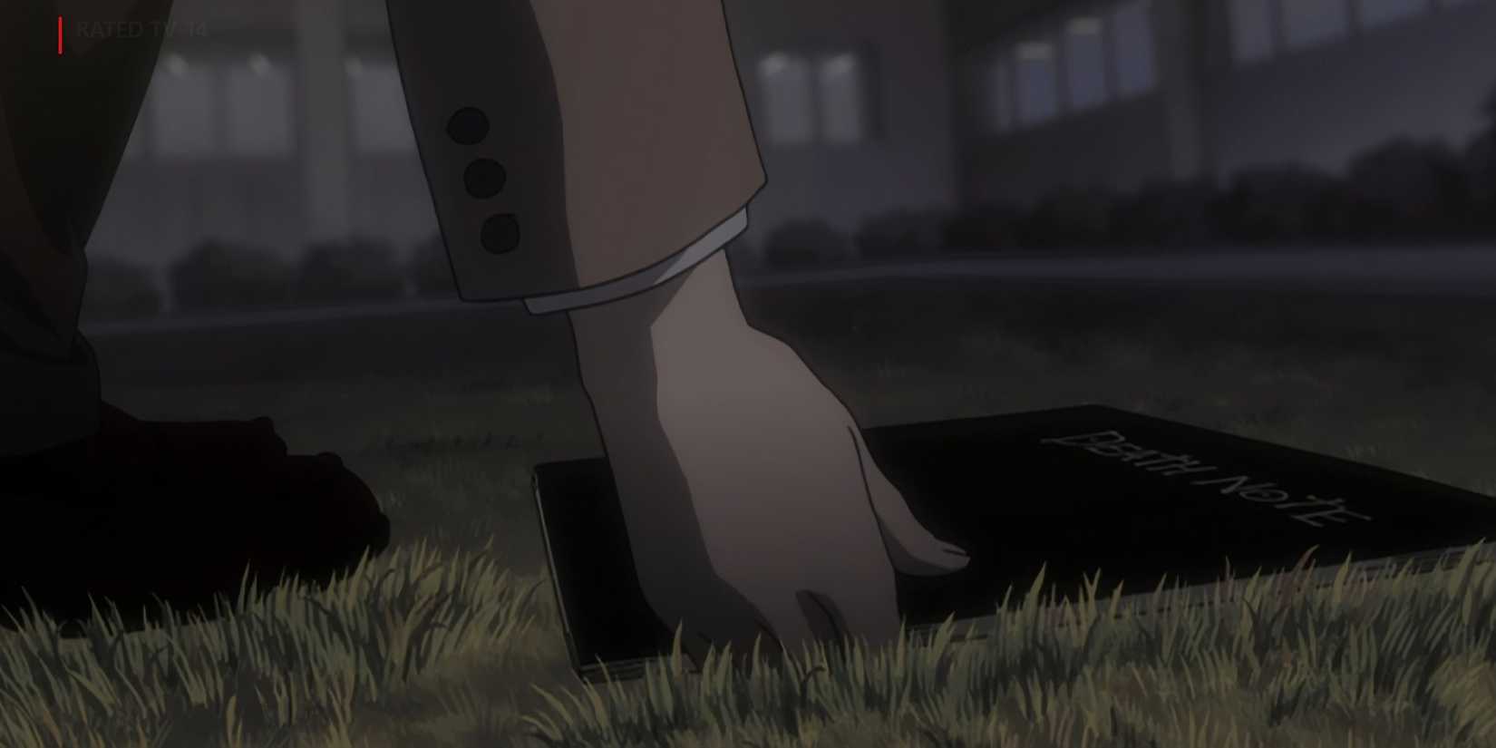 Prakash picks up the notebook.