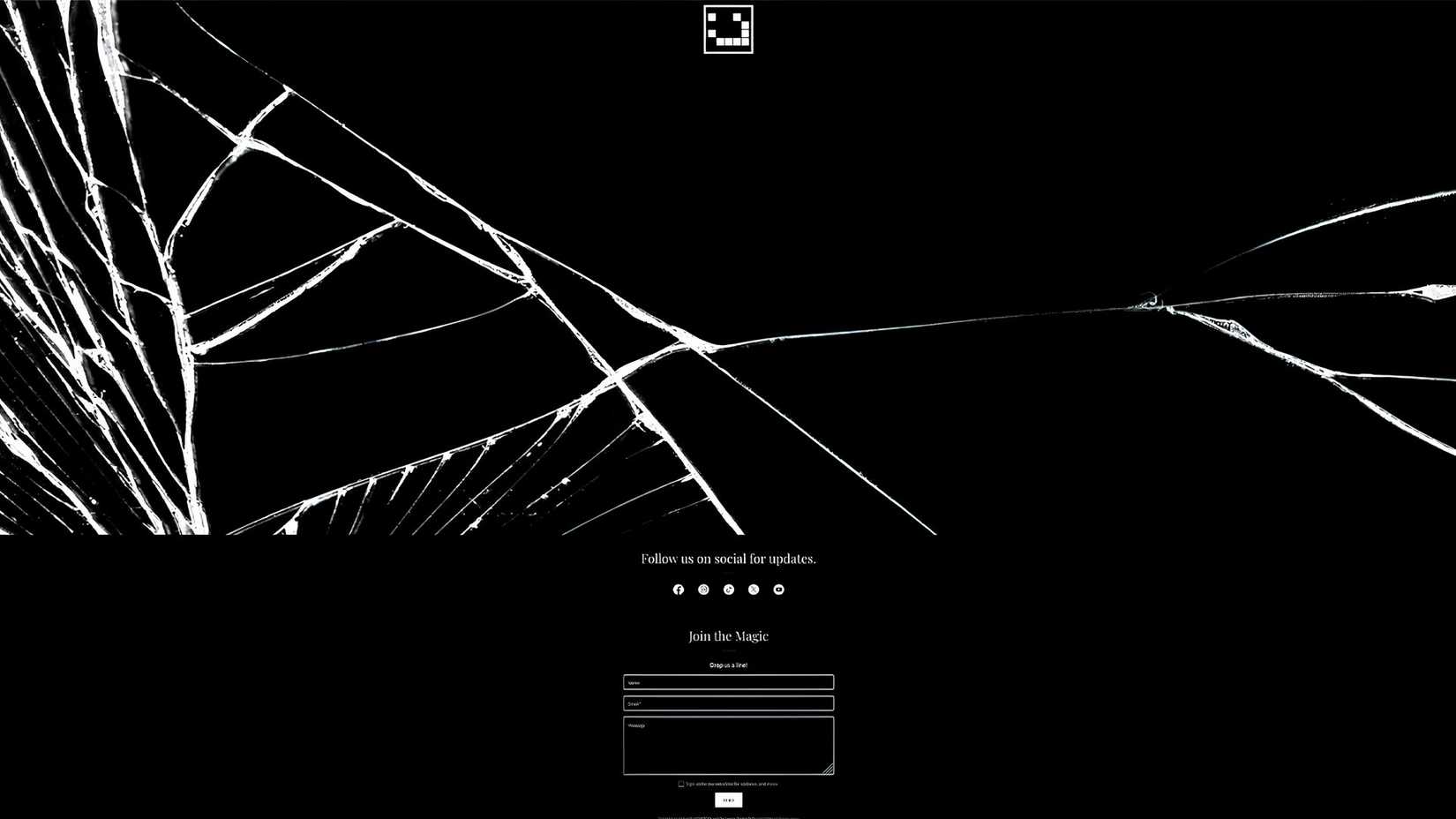 A screenshot of Magic Fractal's homepage