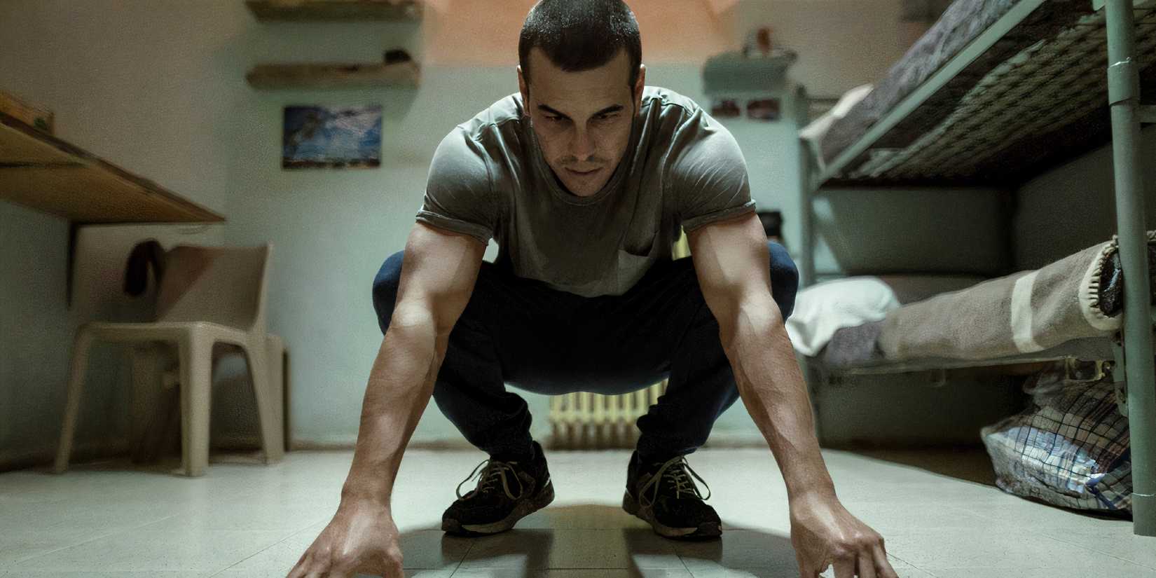 Mateo in prison in the TV show The Innocent