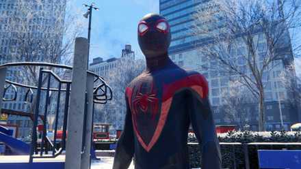 Miles as Spider-Man in Marvel's Spider-Man Miles Morales
