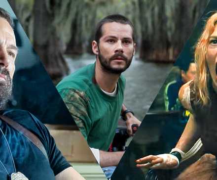 Stills from The Rip, Send Help, and Ready or Not: Here I Come