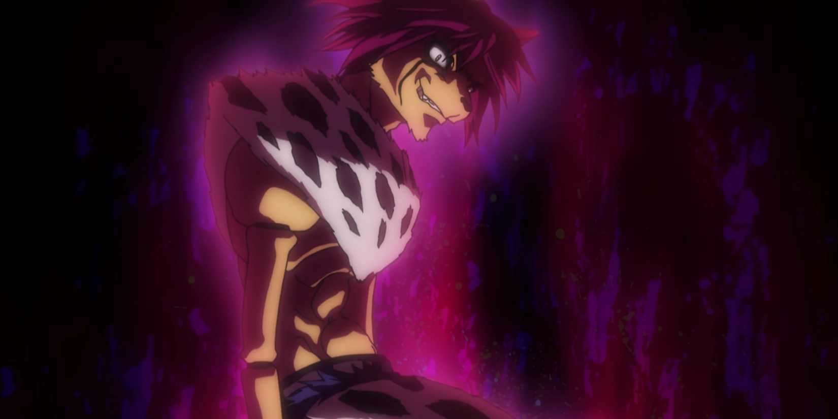 Cheetah unleashes his evil aura in Hunter X Hunter.