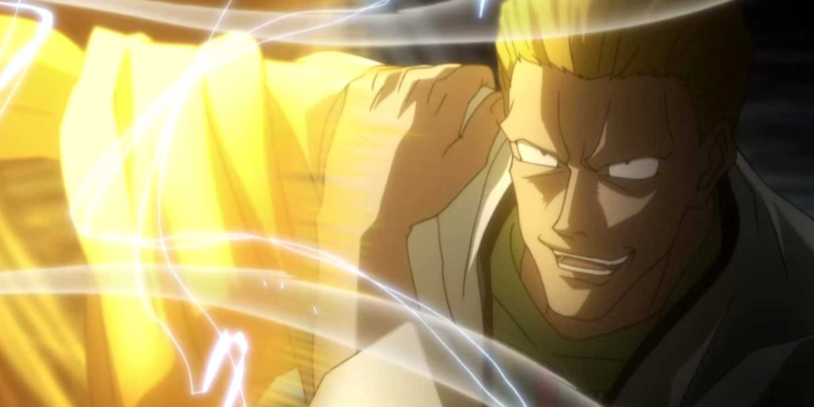 Phinks använder Ripper Cyclotron mot en Chimera Ant i Hunter x Hunter.