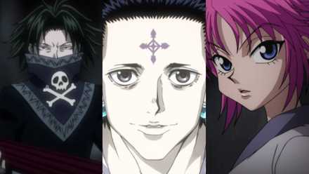 Feitan, Chrollo, and Machi, some of the Phantom Troupe's strongest members.
