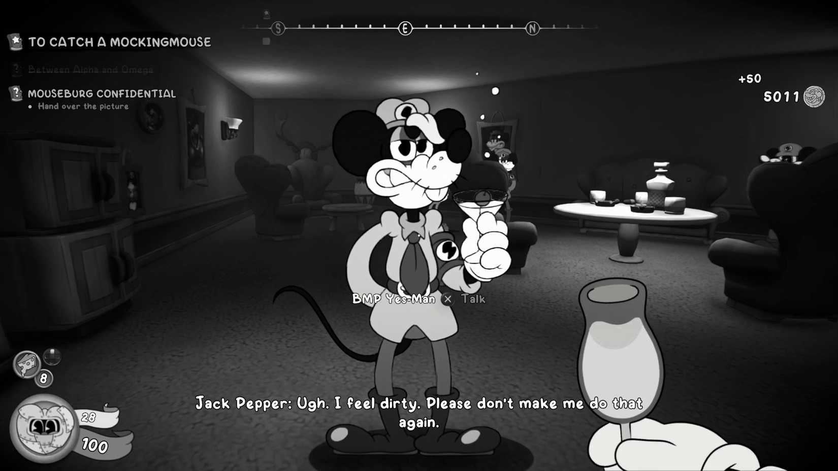 Fifty coin reward beyond Alpha and Omega mouse pie for rent