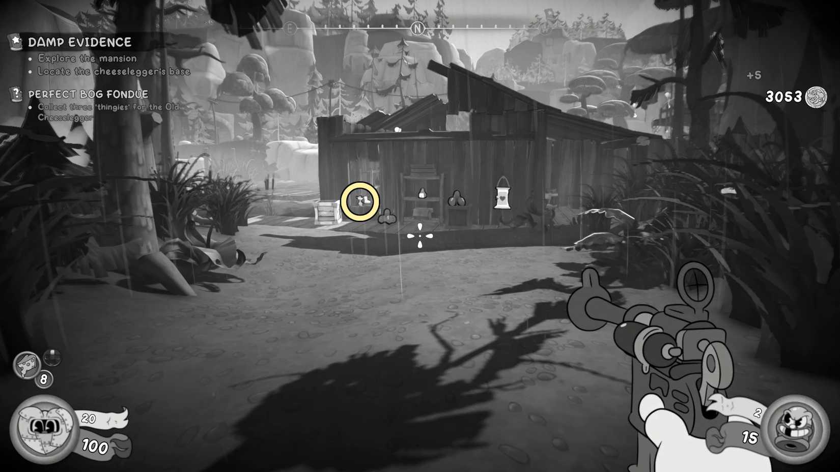 Optional sign inside the shack on the mouse pie slope for damp proofing in the rental