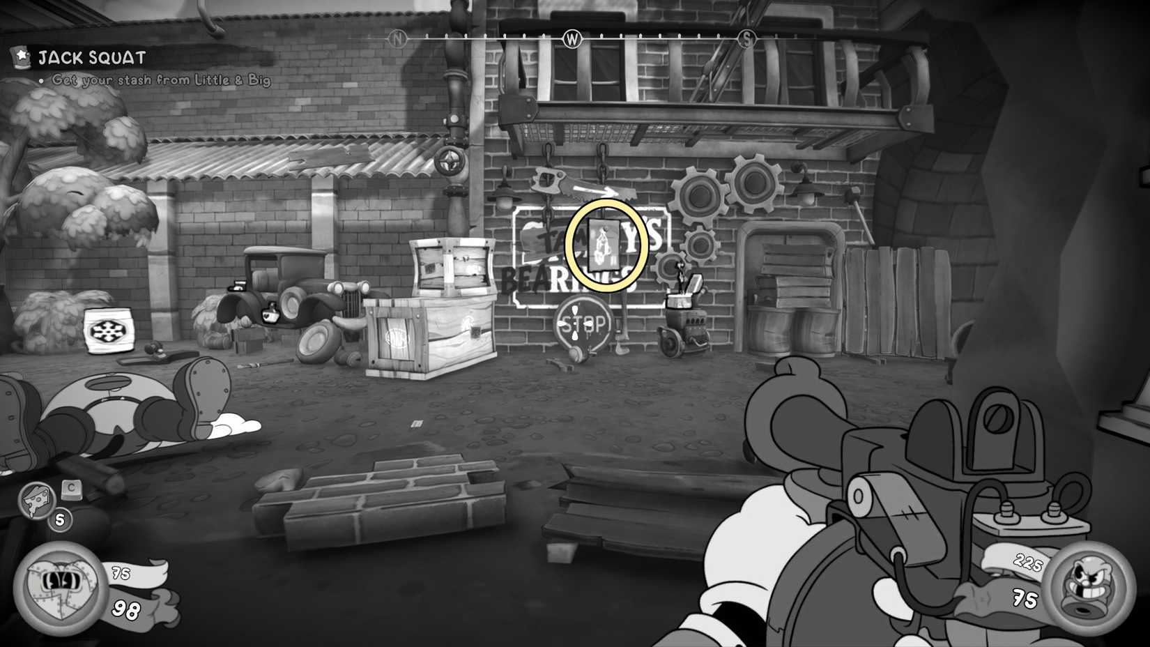 schematic collectible on the wall in Tammy's Bearings Jack Squat Mouse PI for Hire