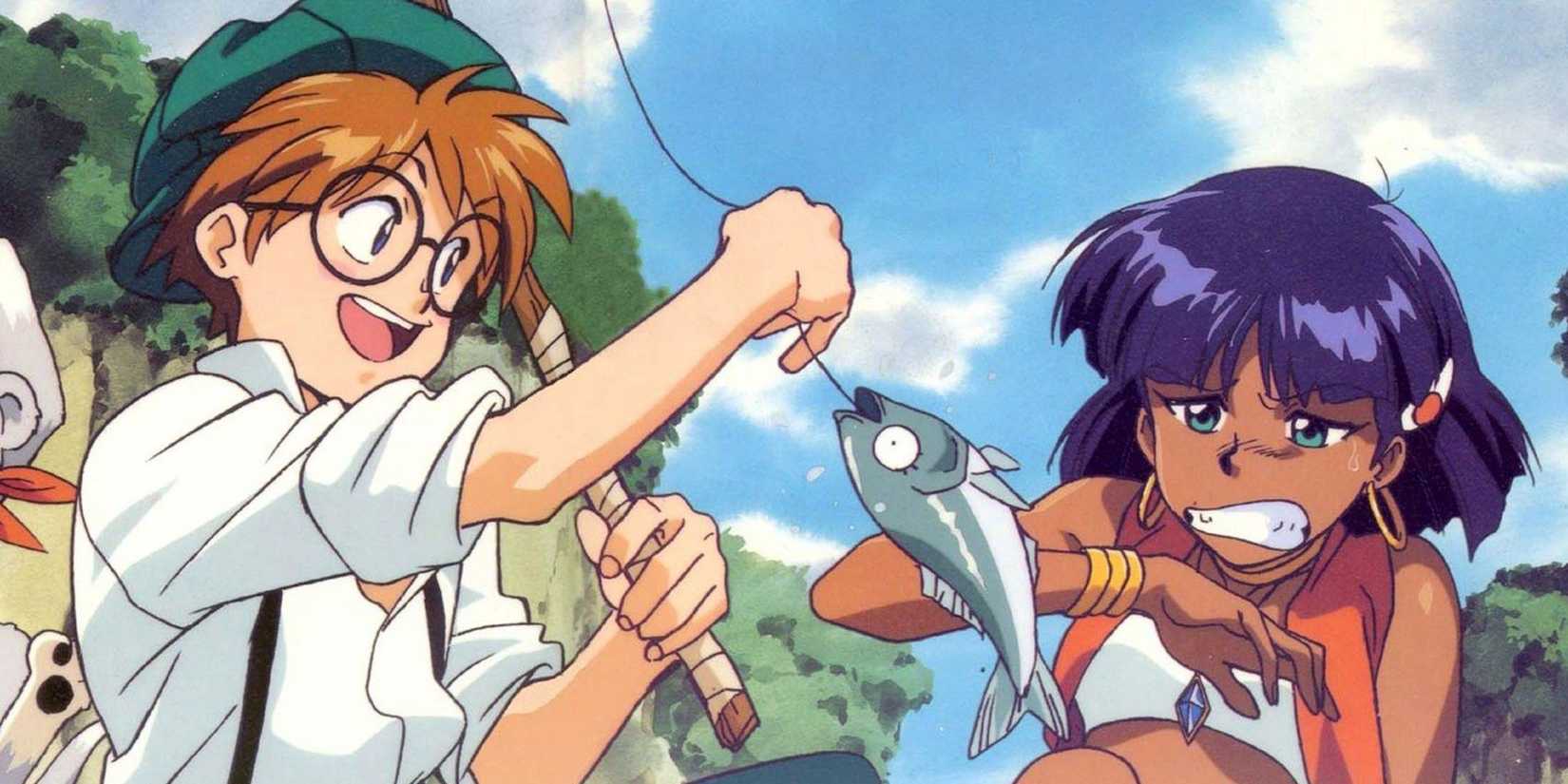 picture: jean and nadia in the anime nadia the secret of blue water.