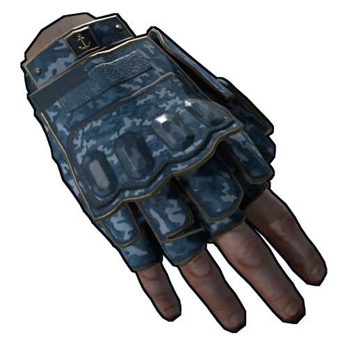 Navy Camo Roadsign Gloves Rust