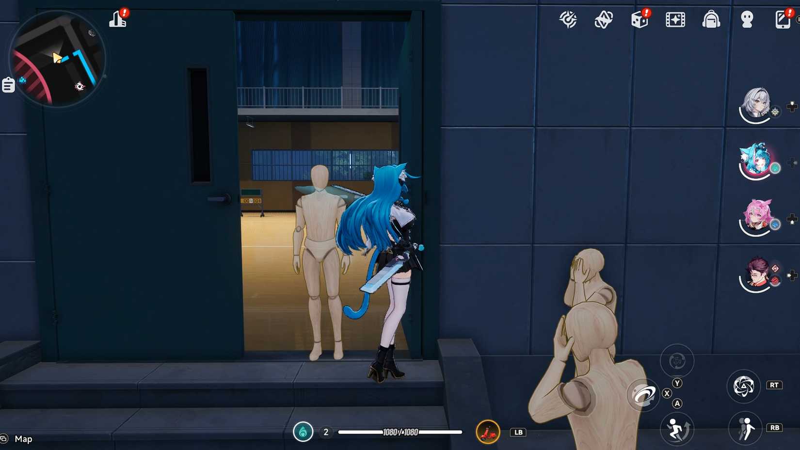 neverness-to-everness-nte-lonely-player-anomaly-commission-wandering-puppet-locations - attack first puppet blocking the door