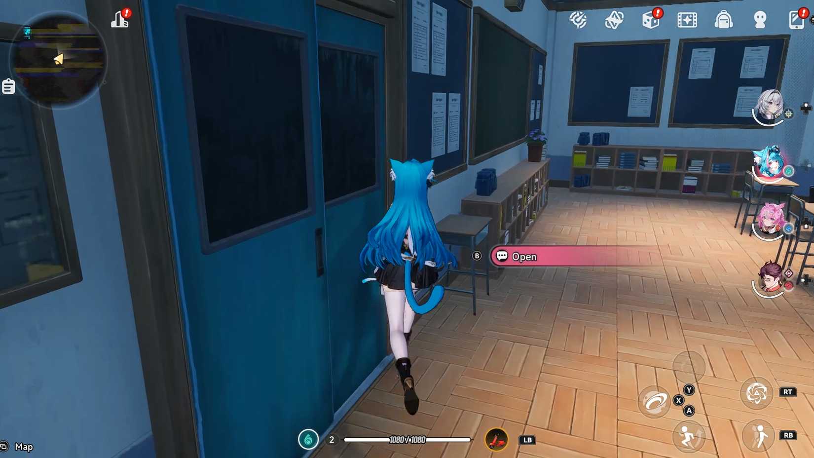 neverness-to-everness-nte-lonely-player-anomaly-commission-wandering-puppet-locations - classroom wandering puppet - open back door