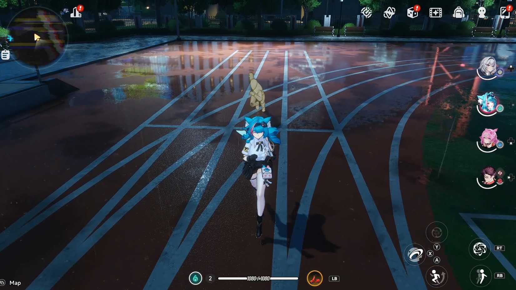 neverness-to-everness-nte-lonely-player-anomaly-commission-wandering-puppet-locations - running track puppet location - solution