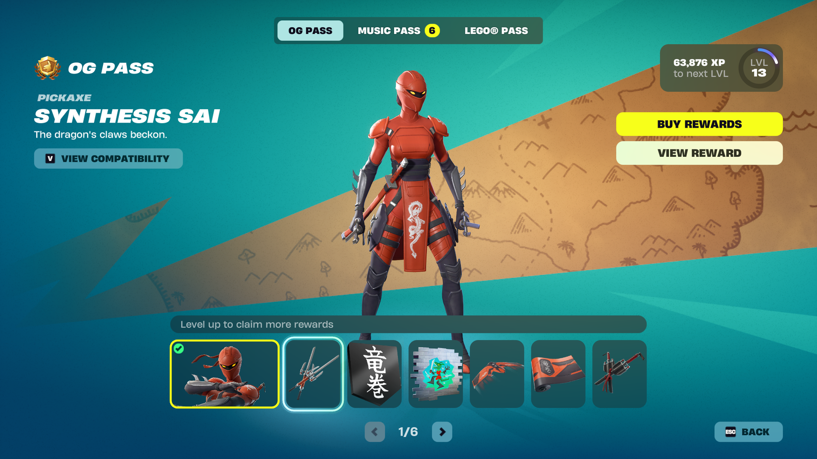 Page 1 OG Pass - Synthesis Skin fortnite