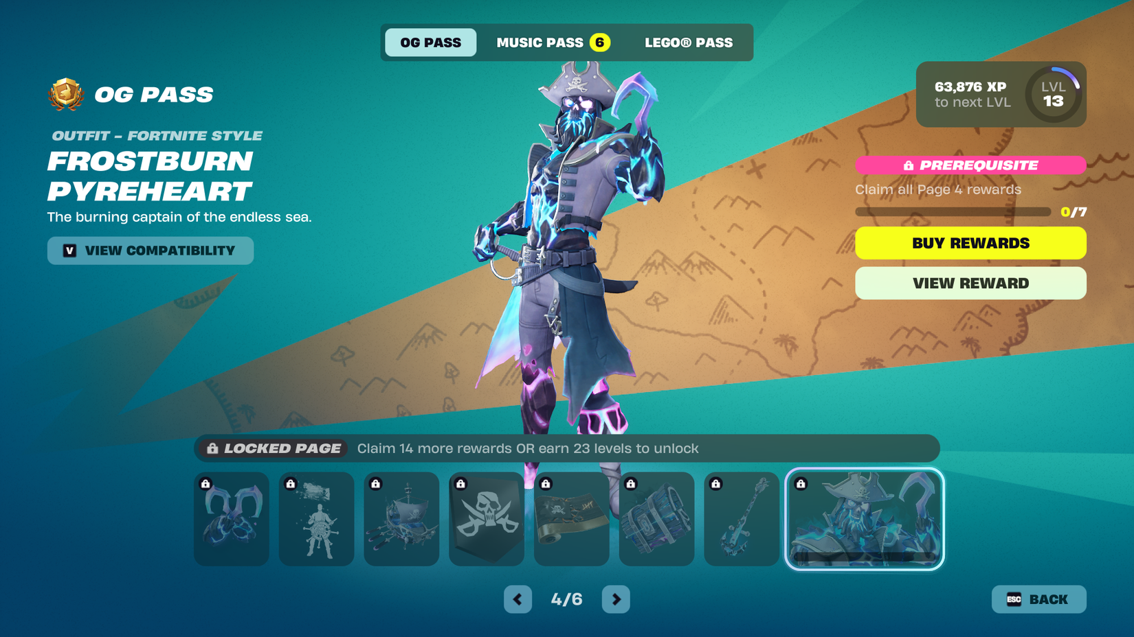 Page 4 OG Pass - Frostburn Pyreheart Style fortnite