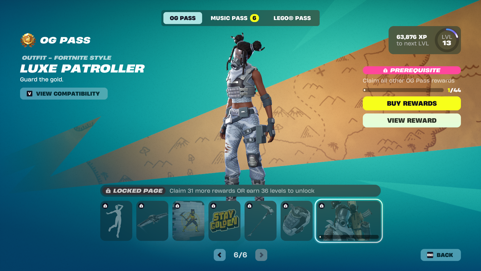Page 6 OG Pass - Luxe Patroller Style fortnite