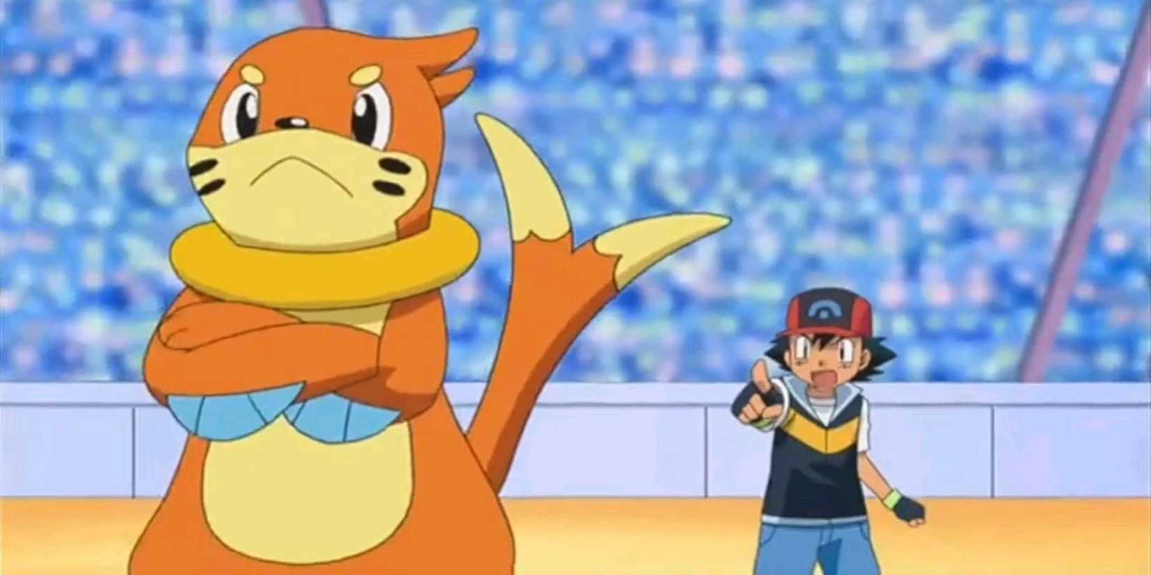 Pokémon Diamond and Pearl Sinnoh League Victors Buizel with Ash Season 13 Episode 30