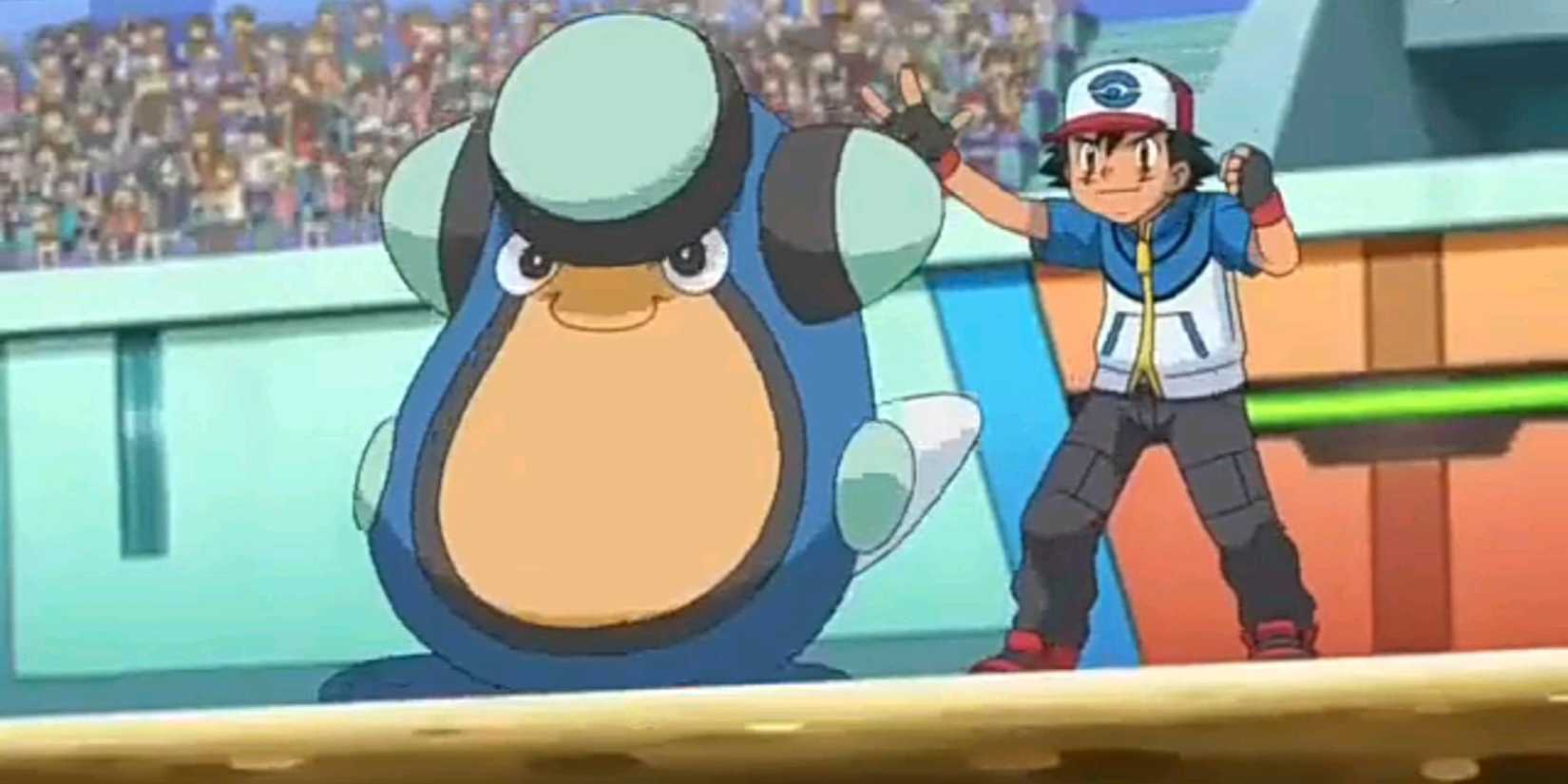 Pokemon Black and White Palpitoad in Battle with Ash Season 14 Episode 39