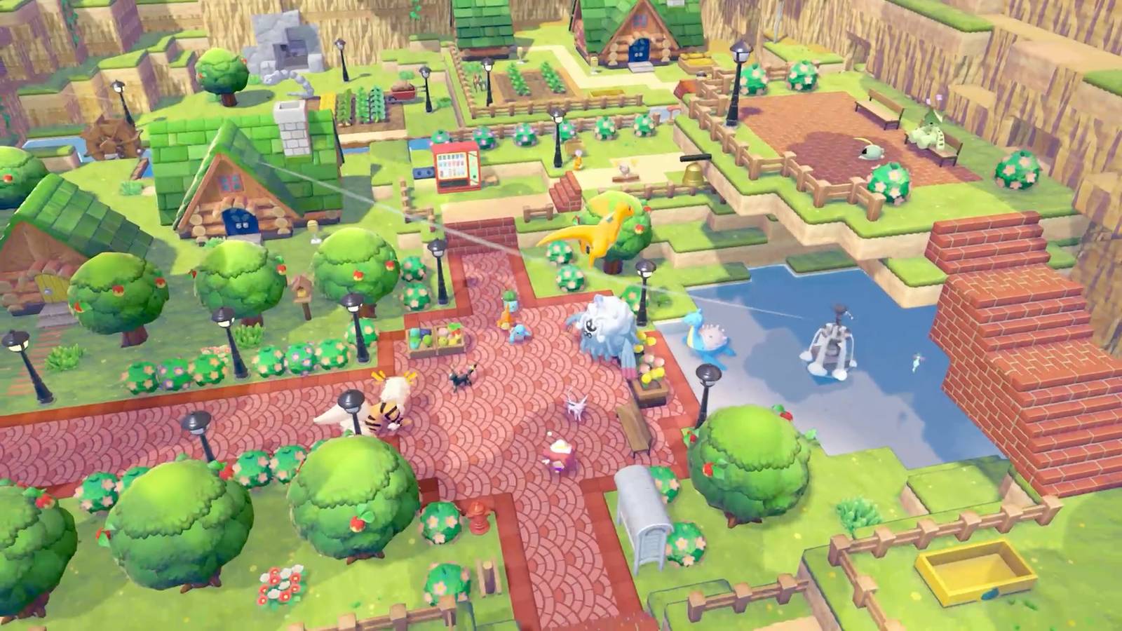 Pokopia Player Builds Baseball Field in the Game Pokopia Player Builds Baseball Field in the Game
