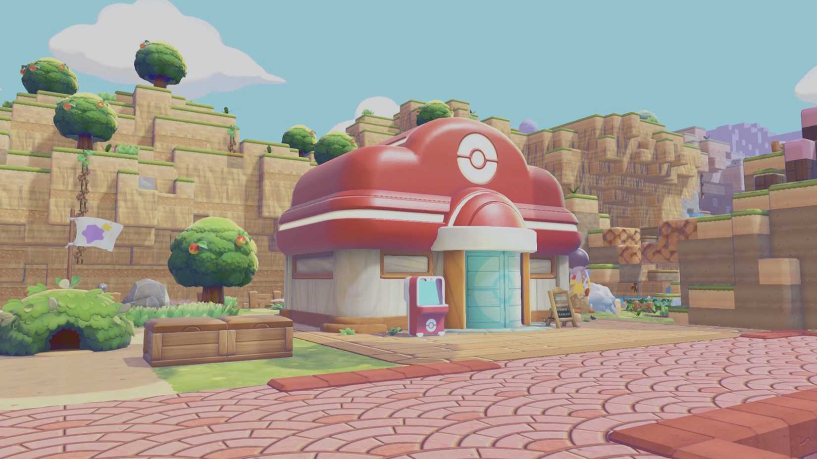 The Pokemon Center in Pokopia's Withered Wasteland