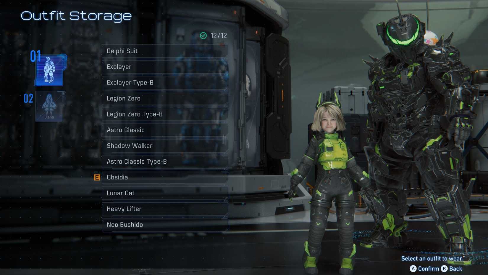 Pragmata Outfit Storage